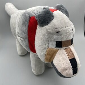 Minecraft‎ Wolf Mojang Jinx Official Licensed 2017 Grey Minecraft Wolf Plush